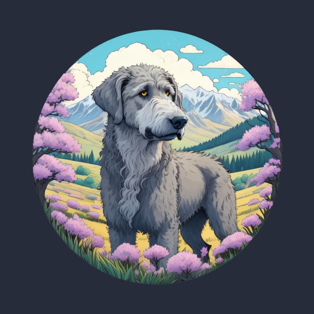 Irish Wolfhound Landscape by Pet And Petal