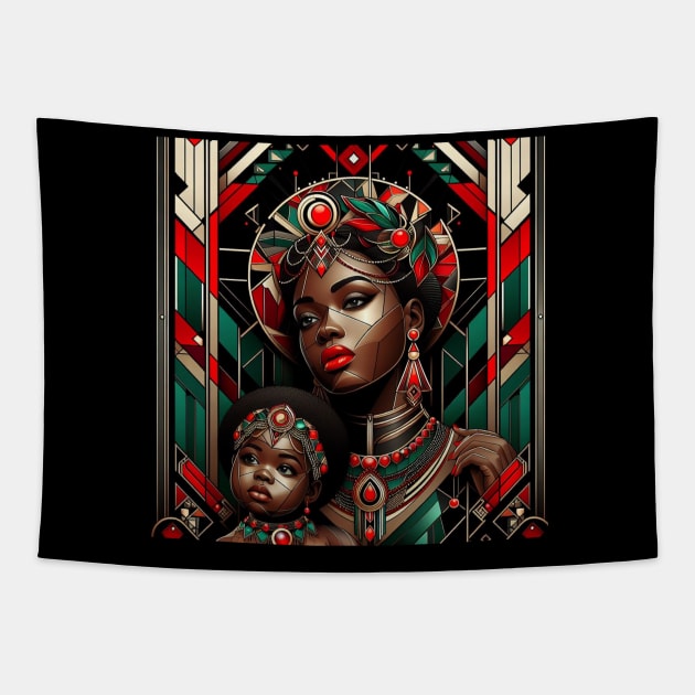 Mother and Child Tapestry by Corecustom