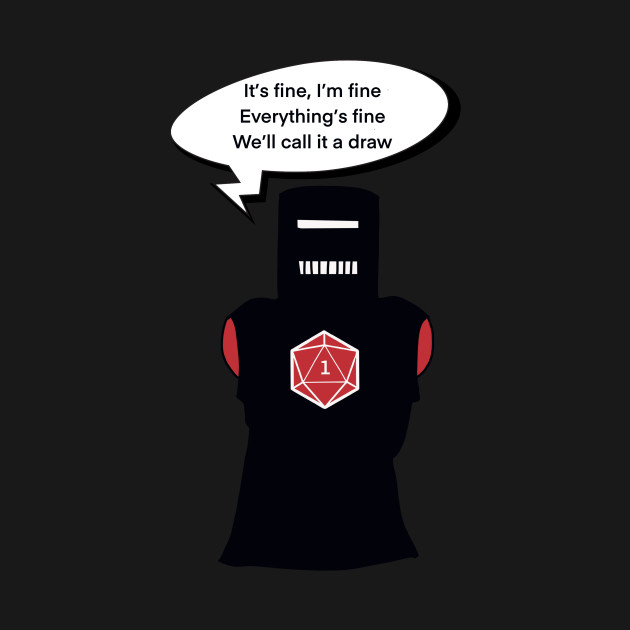 Discover Black knight, everything’s Fine - Black Knight - T-Shirt