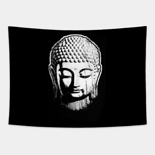 Big Buddha Head Tapestry by addyzart