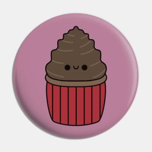 Cute Chocolate Cupcake - Kawaii Cupcake Pin