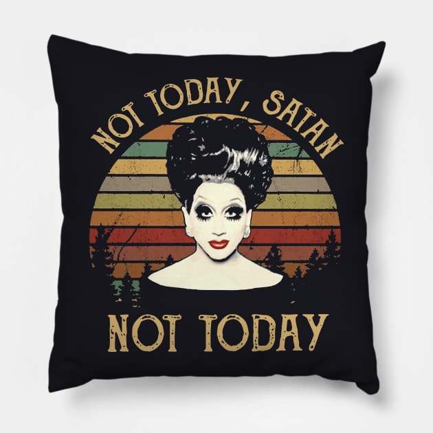 Not Today Satan Not Today Woman Sexy Power Wife Pillow by dieukieu81