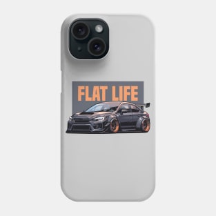 Subaru Impreza WRX STI Car Art - Flat Engine Widebody Modified JDM Car Phone Case