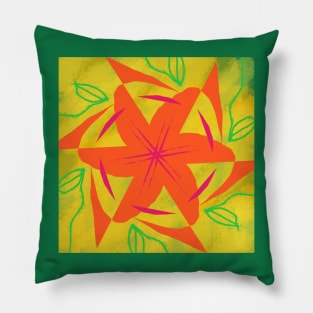 Batik Hibiscus Luau Party Pillow