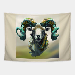 Painted Ram Tapestry
