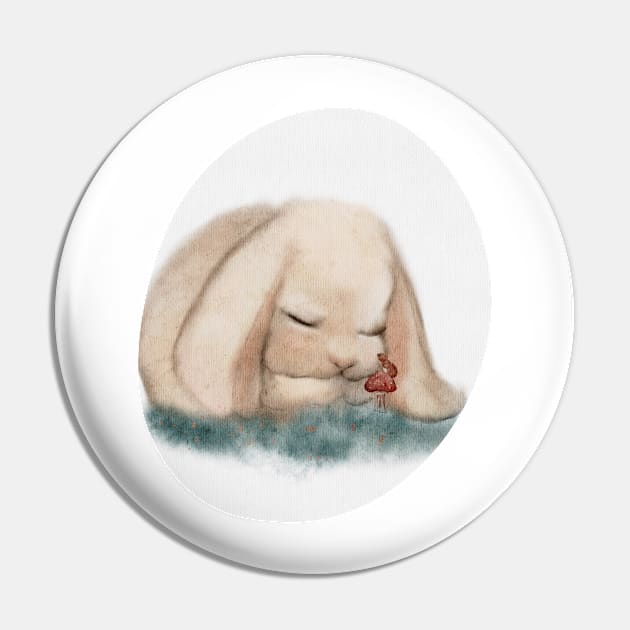 Naptime Spring Baby Bunny Mini Lop Recap Mushroom mouse Friend Pin by penandbea