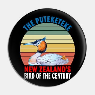 The Puteketeke New Zealand's Bird of the Century Pin