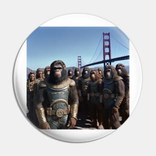 Apes of San Franciso Pin