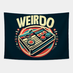 Weirdo in Style - Minimal and Modern Typography retro gaming Art Tapestry