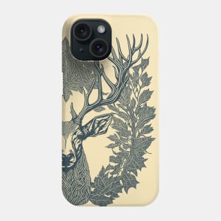 Deer in Noir Ink Phone Case