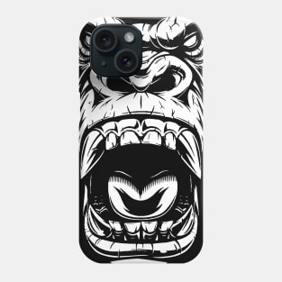 Screaming Gorilla Face Phone Case