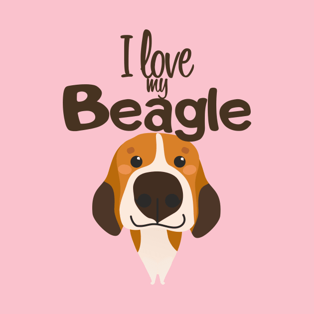 I love my Beagle! by cartoon.animal