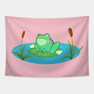Grumpy Frog Tapestry