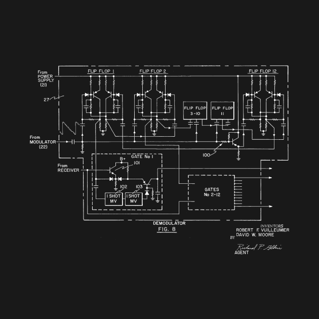 Bio-instrumentation Apparatus Vintage Patent Hand Drawing by TheYoungDesigns