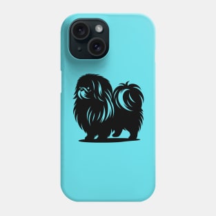 Pekingese Dog Silhouette Phone Case