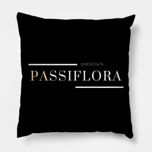 Minimalist Exotic Plant Design: Natural and Sophisticated Style - Passiflora Pillow