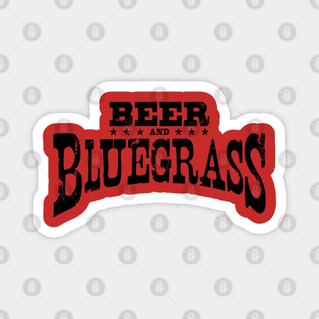 Beer and Bluegrass Magnet by GypsyBluegrassDesigns