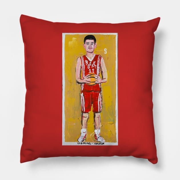 Yao Ming Pillow by ElSantosWorld