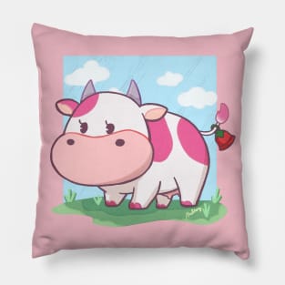 Strawberry Cow Pillow