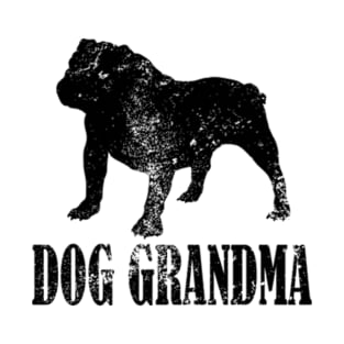 Bulldog Dog Grandma T-Shirt