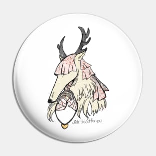 Borzoi Amelia meme Pin