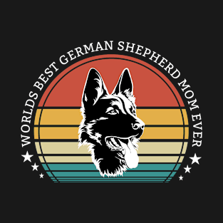 German Shepherd - Worlds Best German Shepherd Mom Ever T-Shirt