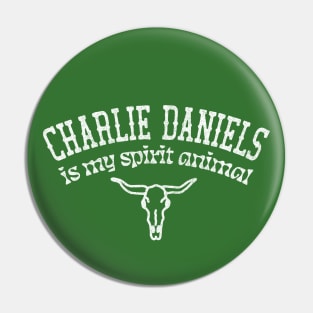 Charlie Daniels Is My Spirit Animal / Country Music Fan Gift Pin