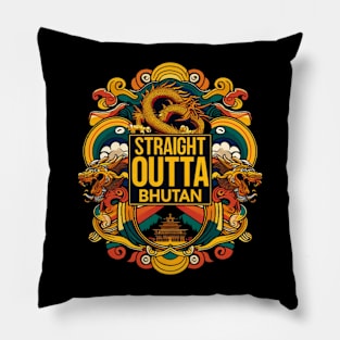 Straight Outta Bhutan Pillow