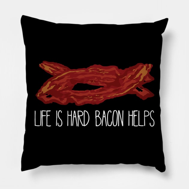 bacon lover Pillow by janvimar