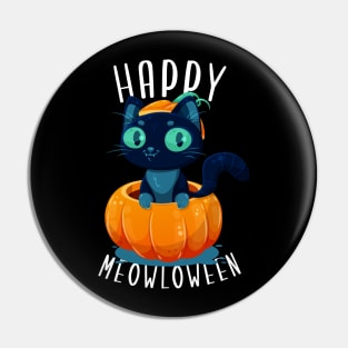 Happy Meowloween Pin