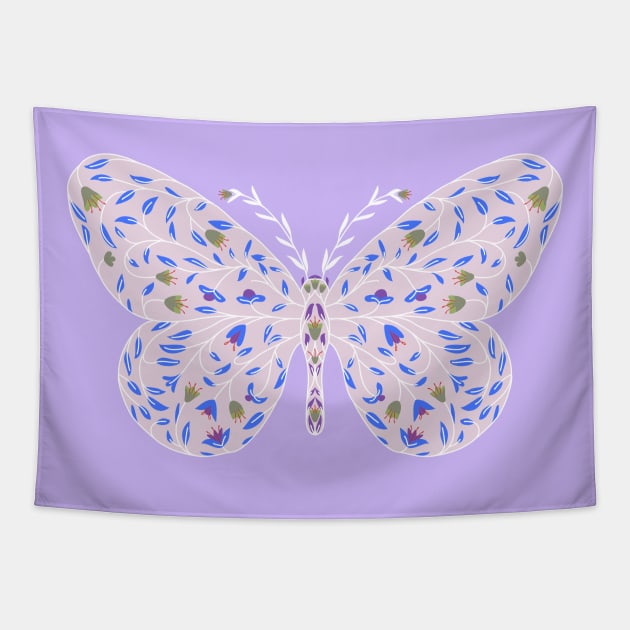 Blooming Butterfly Tapestry by mkbl