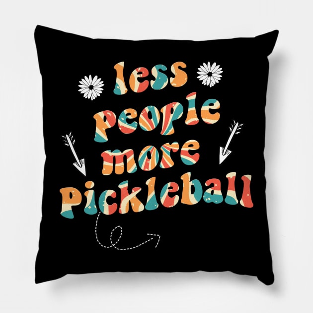 less people more puckleball Pillow by munoucha's creativity