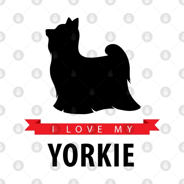 I Love My Yorkie Yorkshire Terrier by millersye