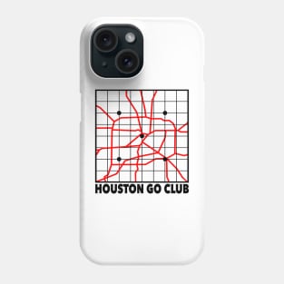 Houston Go Club (Black Lines) Phone Case