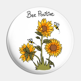 Bee Positive Pin