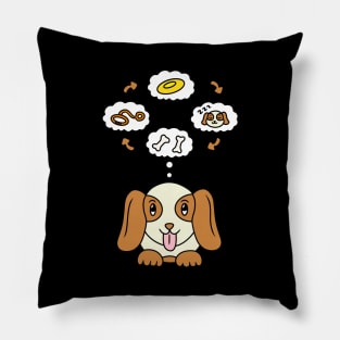 Funny basset hound puppy Pillow