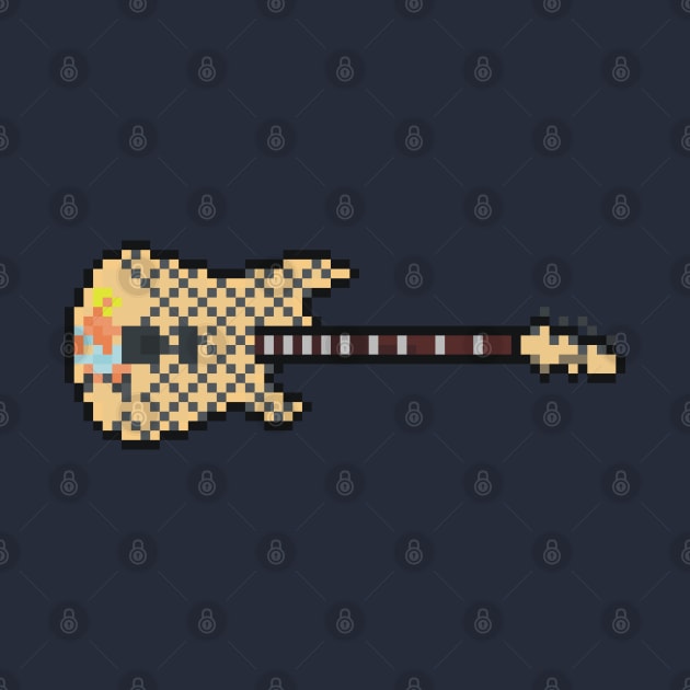 Pixel Blue Dress Rampage Guitar by gkillerb