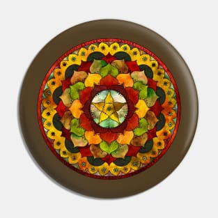 Star Mandala Autumn Pin