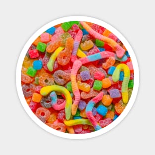 Sour Neon Gummy Party Mix Design Magnet