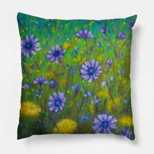 summer meadow - cichorius Pillow