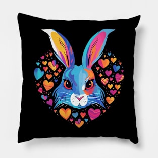 Arctic Hare Valentine Day Pillow