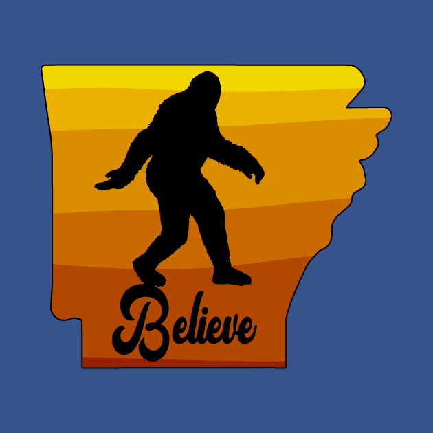 Arkansas Sasquatch Believe Design by Arkansas Shop