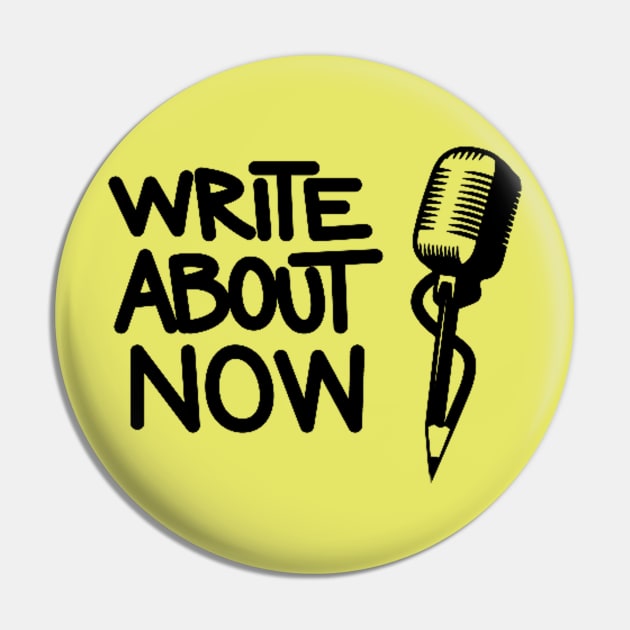 Write About Now Gear Pin by WriteAboutNow