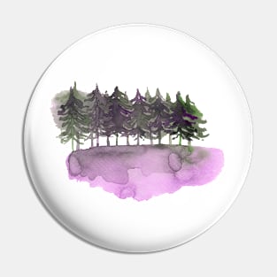 Forest in purple green Pin