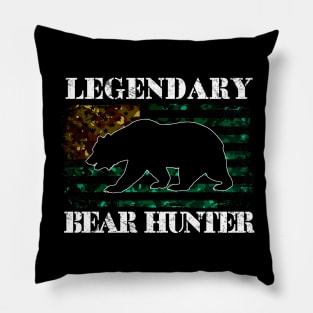 Legendary Bear Hunter Pillow