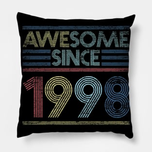 Vintage 21th Birthday Gifts - awesome since 1998 Pillow