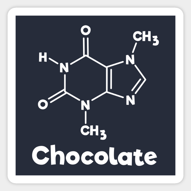 Chocolate Molecule Chemistry Science - Chemistry - Sticker