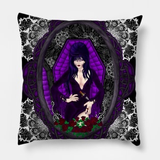 Elvira Mistress of the Dark fanart Pillow