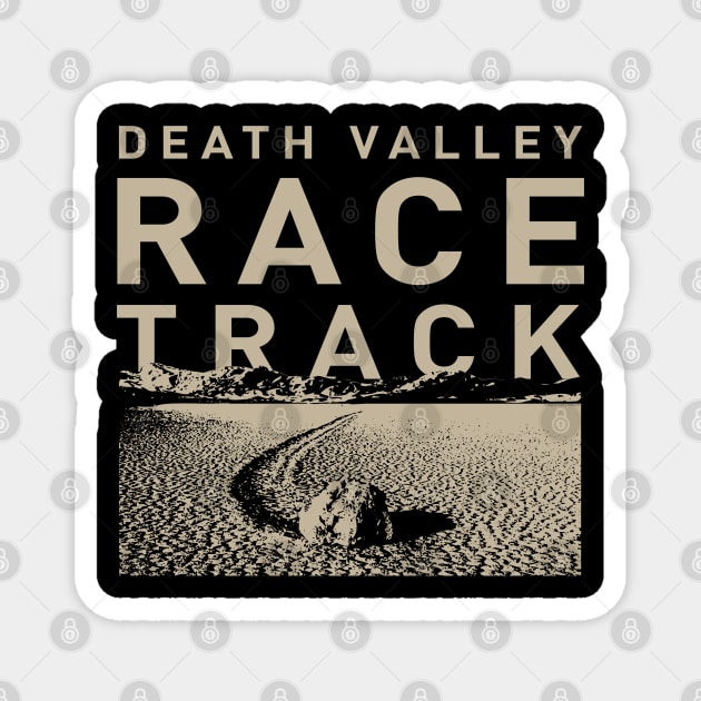 Death Valley Racetrack Sailng Stones by © Buck Tee Original Design Magnet by Buck Tee