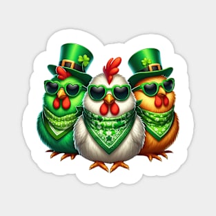 St Patricks Day Trio of Turkeys Magnet